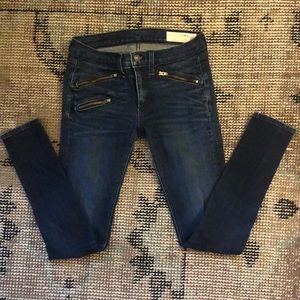 Rag & Bone Skinny Zip Jeans 26